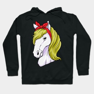 Horse as Gift with Ribbon Hoodie